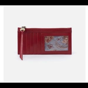 NWOT Hobo Carte card case in cardinal